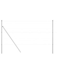 Palo della recinzione 13 pcs Argento Acciaio