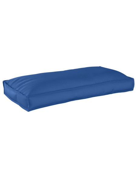 Cuscino per Palette/Schienale  Blu Reale 120x60x12 cm Tessuto Oxford