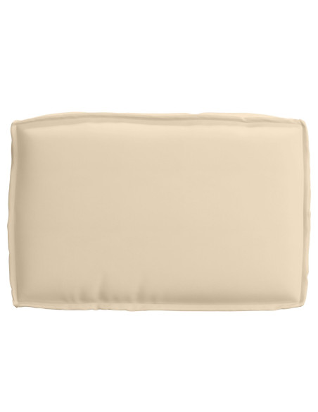 Cuscino per pallet  per seduta beige 60x40x8 cm tessuto Oxford