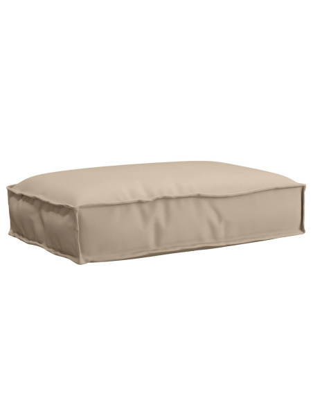 Cuscino per pallet  per seduta tortora 60x40x8 cm tessuto Oxford