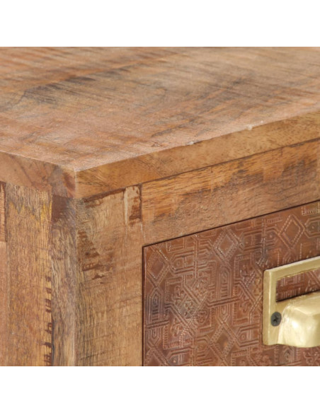 Credenza 65x30x75 cm in Legno Massello di Mango