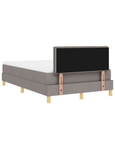 Letto con Rete con Materasso Tortora 120x200 cm Tessuto