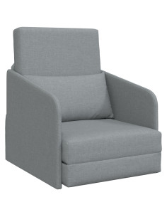Divano letto 60cm Grigio chiaro Tessuto