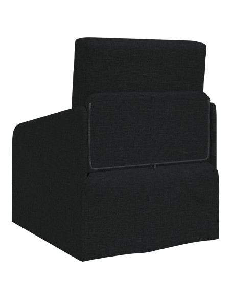 Divano letto 60cm Nero Tessuto