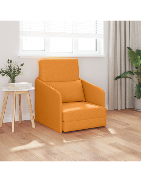 Divano Giallo Scuro Poliestere 200 x 60 x 62 cm Durevole