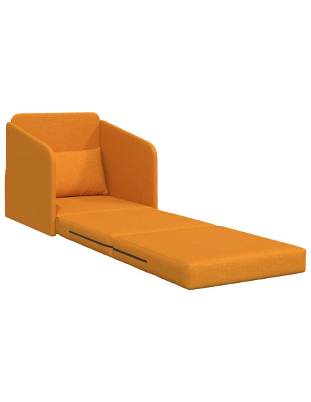 Divano Giallo Scuro Poliestere 200 x 60 x 62 cm Durevole