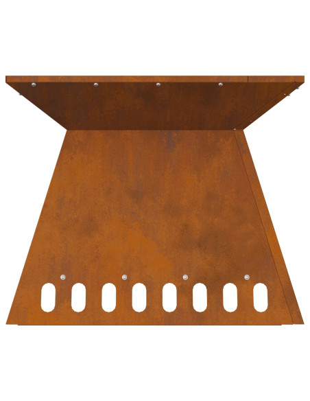 Braciere 48x48x40 cm Acciaio Resistenti alle Intemperie