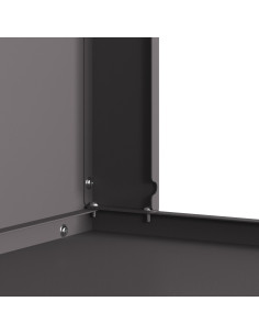 Focolare Nero 60 x 40 x 96 cm Acciaio