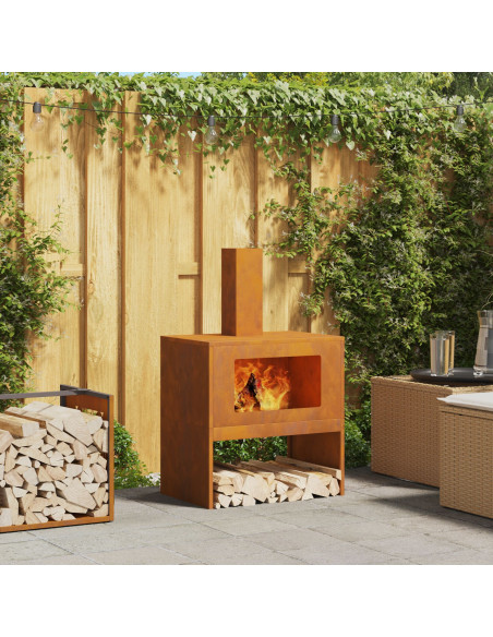 Focolare Marrone 60 x 40 x 96 cm