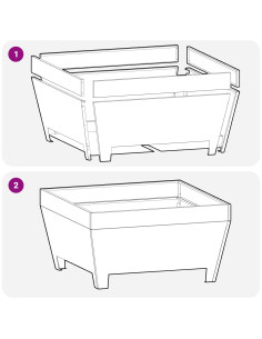 Focolare Marrone 50 x 50 x 38 cm