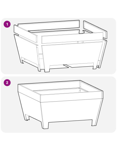 Focolare Marrone 50 x 50 x 38 cm