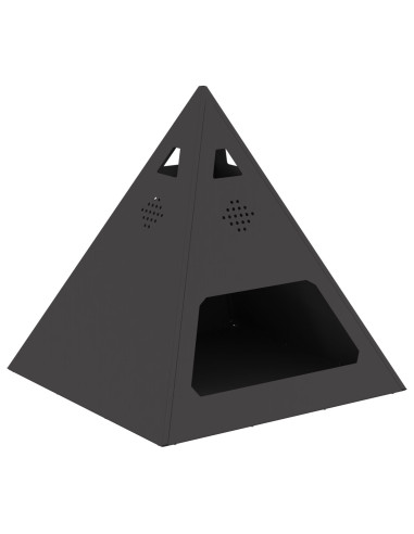 Focolare Nero 50 x 50 x 51 cm Acciaio