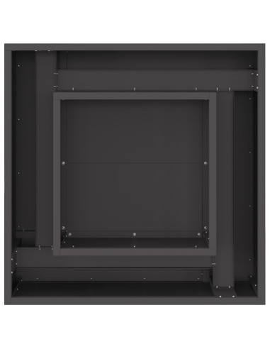 Focolare Nero 60 x 60 x 30 cm Acciaio