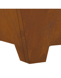 Focolare Marrone 60 x 60 x 30 cm Acciaio CorTen