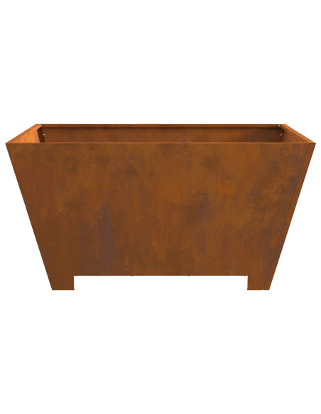 Focolare Quadrato 80x80x40 cm in Acciaio Invecchiato