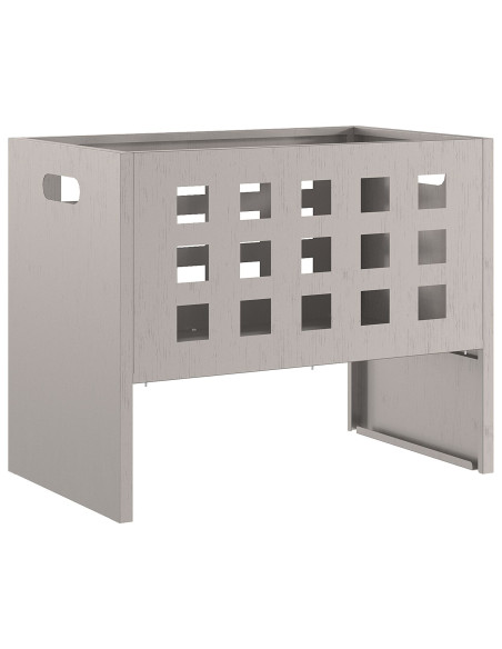 Punto focale  rettangolare 50x30x40 cm in acciaio resistente alle intemperie