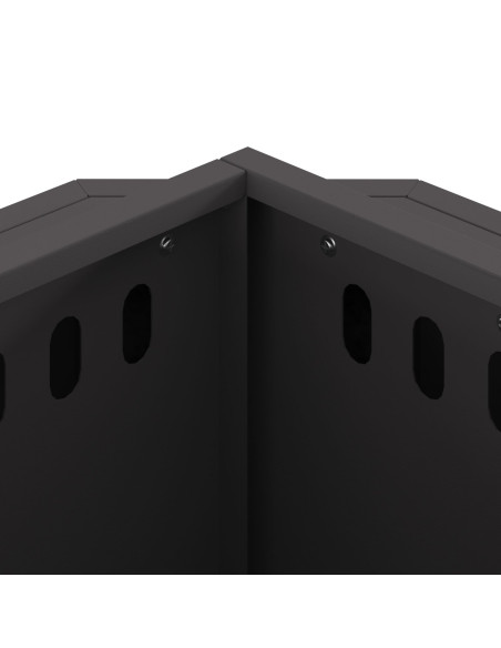 Focolare Senza Fumi Nero 38x38x51 cm in Acciaio di