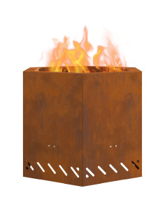 Focolare Senza Fumi Marrone 58 x 58 x 51 cm