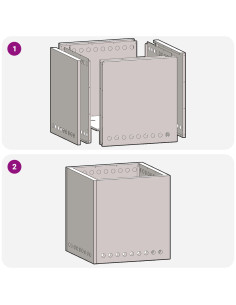 Focolare Senza Fumi Marrone 48 x 48 x 50 cm