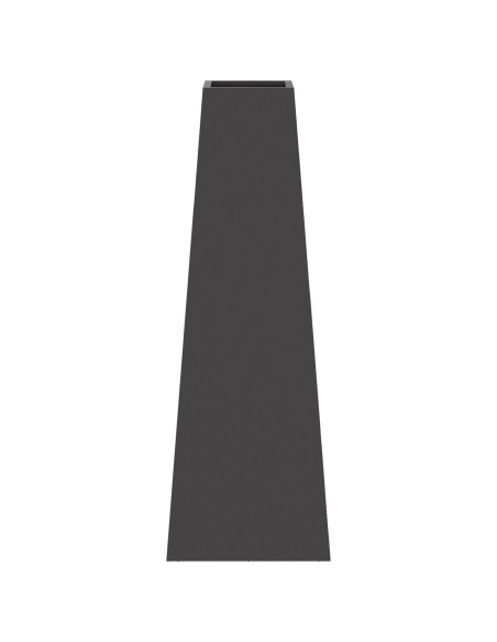 Focolare Nero 50x35x100 cm Acciaio