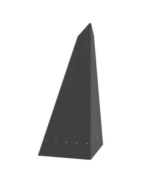 Focolare Piramidale 58x36x100 cm in Acciaio Resistente alle Intemperie