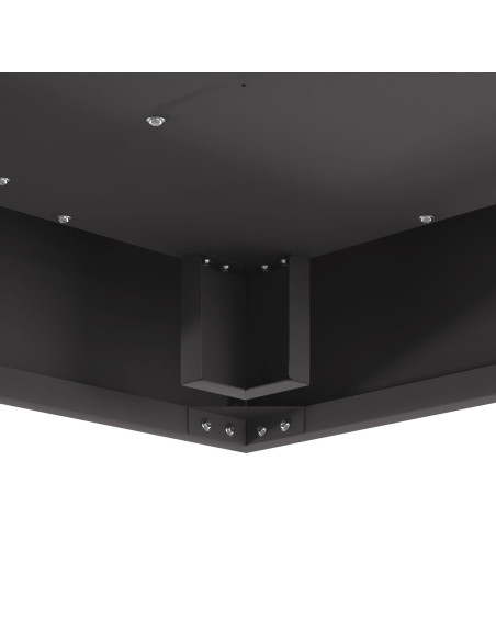 Focolare Nero 60 x 60 x 30 cm Acciaio