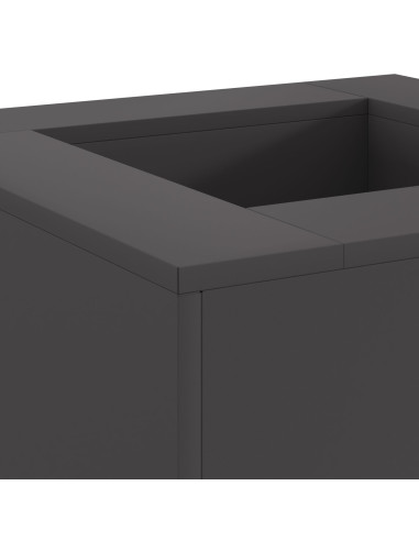 Focolare Nero 60 x 60 x 30 cm Acciaio