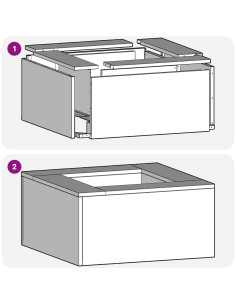 Focolare Nero 80 x 80 x 40 cm Acciaio 2