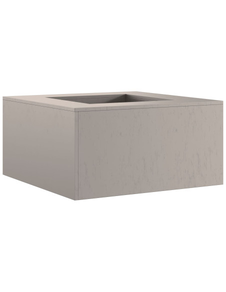 Fogão a Lenha Quadrado 80x80x40 cm Acciaio Invecchiato