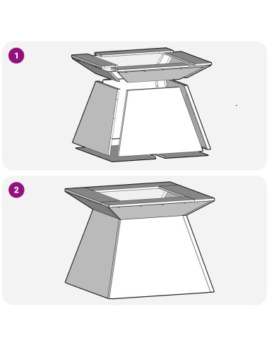 Focolare Marrone 48 x 48 x 40 cm