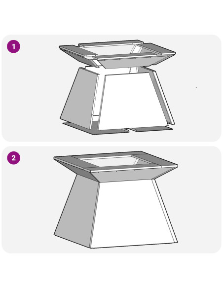 Focolare Marrone 48 x 48 x 40 cm