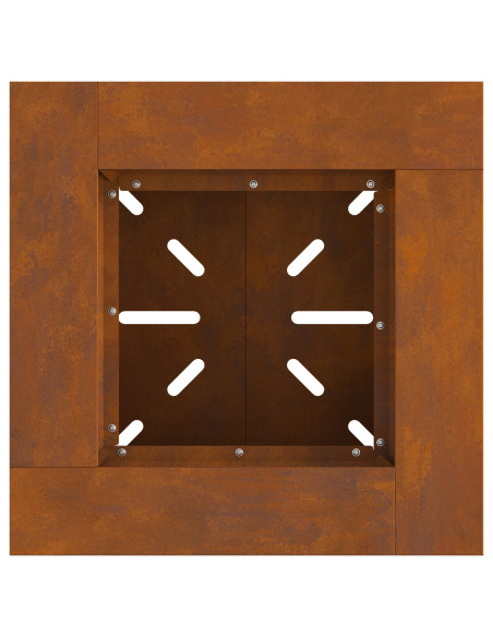 Braciere 48x48x40 cm Acciaio Resistenti alle Intemperie