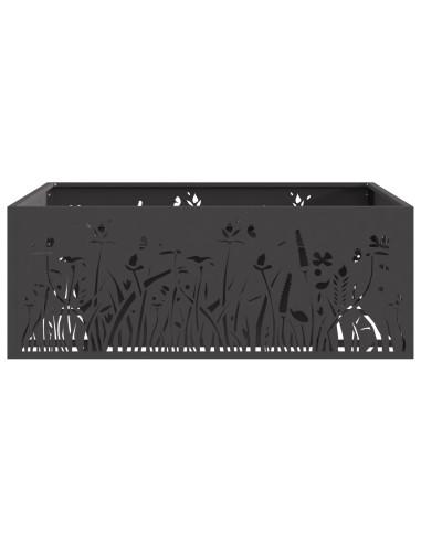 Focolare Nero 80 x 80 x 30 cm Acciaio