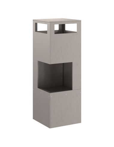 Focolare Marrone 35 x 35 x 100 cm Acciaio