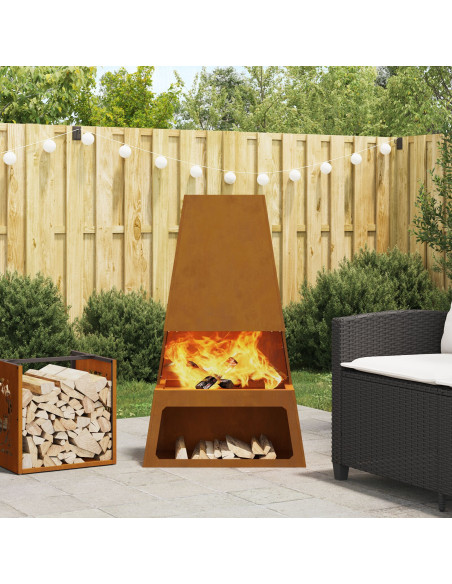 Focolare Marrone 60 x 35 x 100 cm