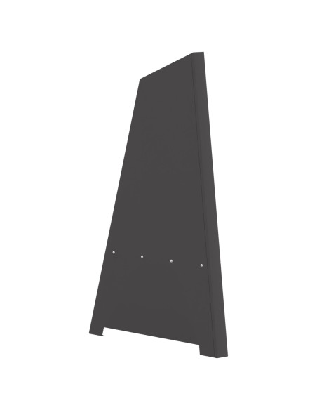 Braciere Piramidale Nero 50x45x95 cm Acciaio