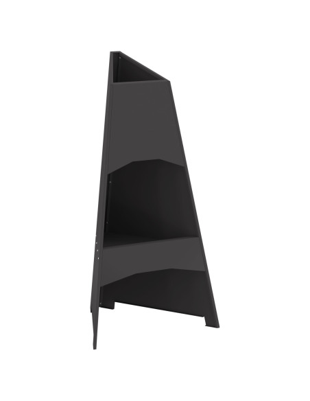 Braciere Piramidale Nero 50x45x95 cm Acciaio
