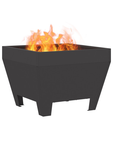 Focolare Nero 50 x 50 x 38 cm Acciaio