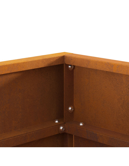 Focolare Quadrato 50x50x30 cm in Acciaio Resistente di