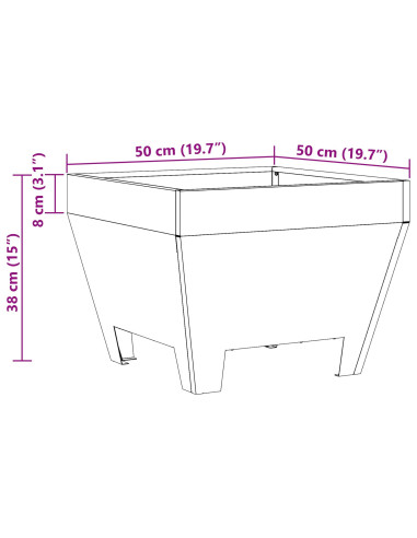 Focolare Marrone 50 x 50 x 38 cm