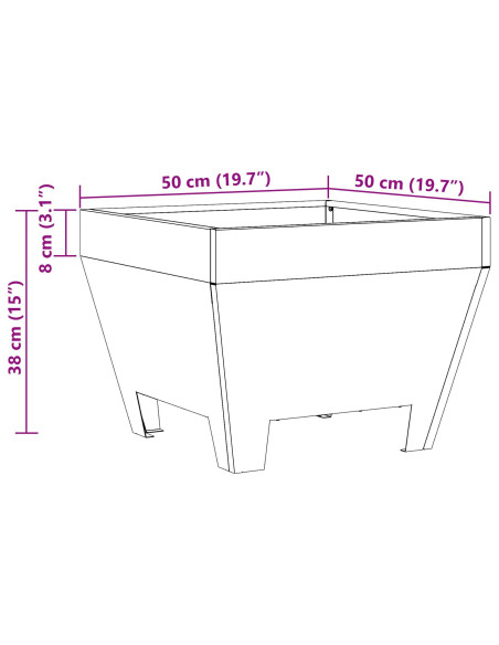 Focolare Marrone 50 x 50 x 38 cm