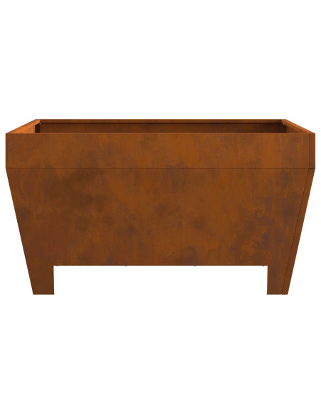 Braciere Quadrato 80x80x43 cm in Acciaio Inossidabile di