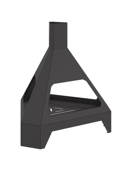 Focolare Nero 50 x 43 x 52 cm Acciaio