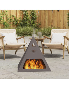 Focolare Nero 50 x 50 x 51 cm Acciaio 2