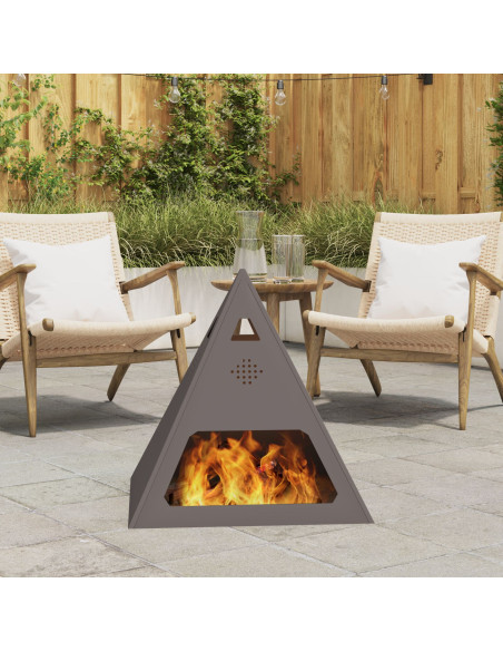 Focolare Nero 50 x 50 x 51 cm Acciaio