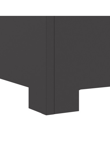Focolare Nero 80 x 80 x 40 cm Acciaio
