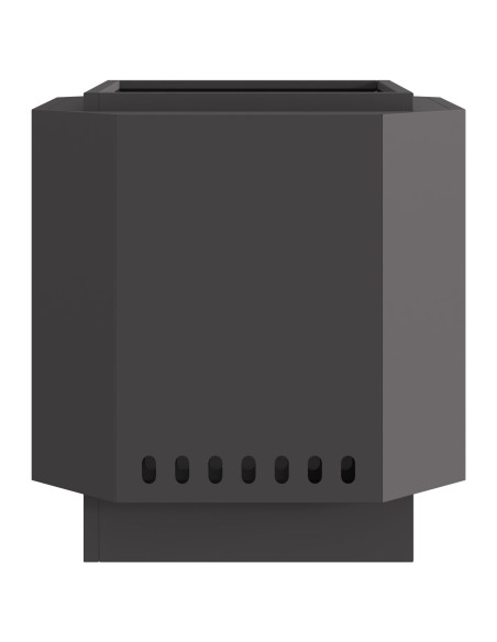 Focolare Senza Fumi Nero 48 x 48 x 51 cm Acciaio