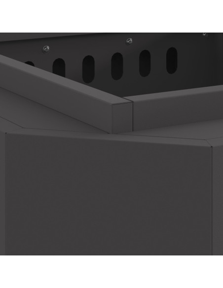 Focolare Senza Fumi Nero 48 x 48 x 51 cm Acciaio