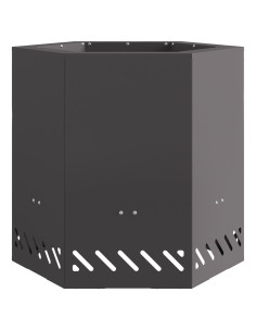Focolare Senza Fumi Nero 48 x 48 x 51 cm Acciaio 2