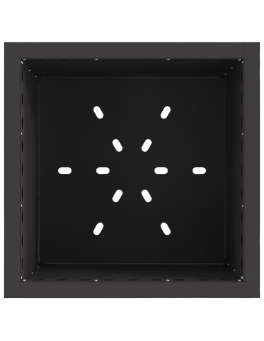 Focolare Senza Fumi Nero 48 x 48 x 50 cm Acciaio